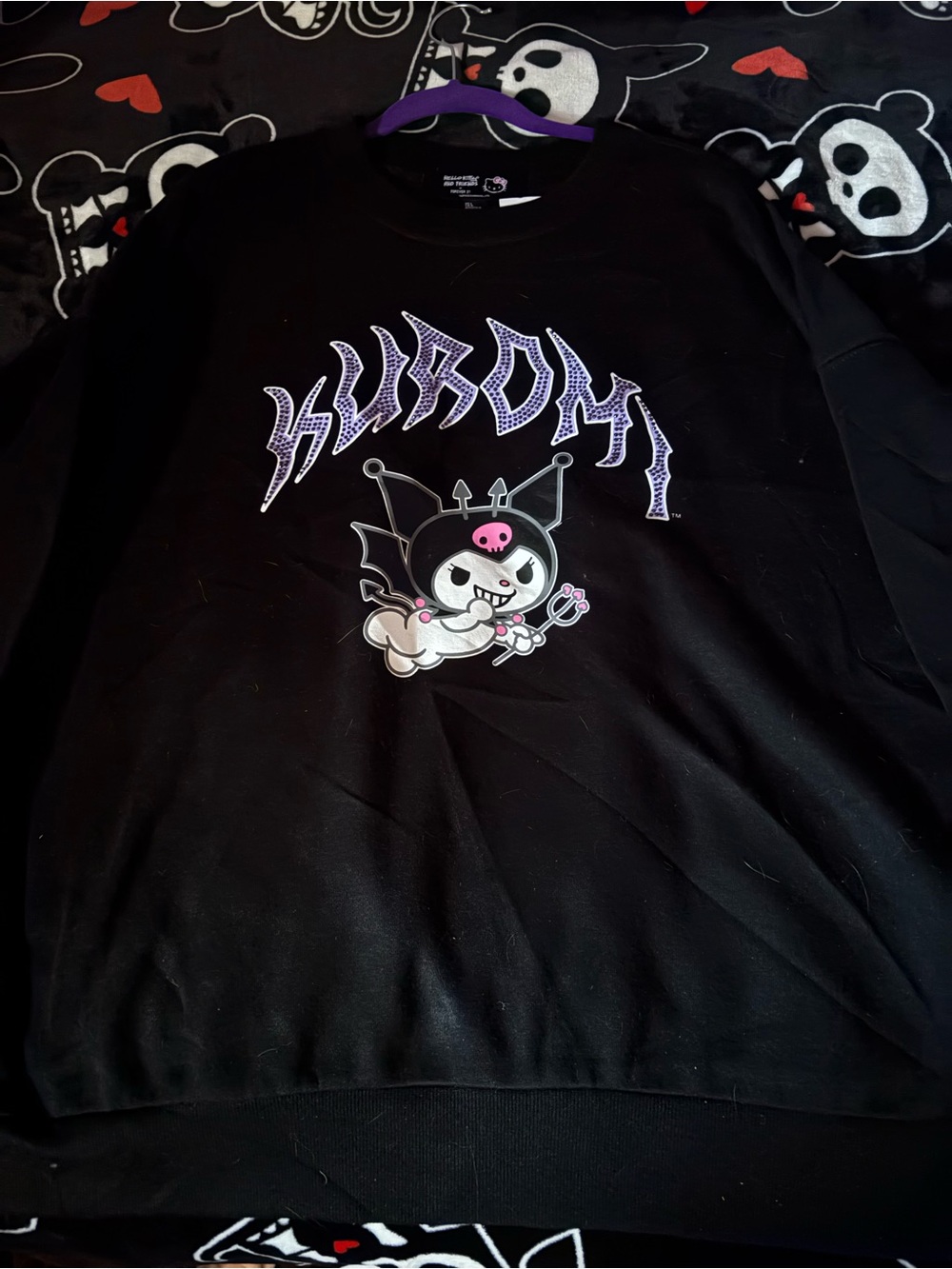 Forever 21 collection Sanrio Kuromi oversized sweater